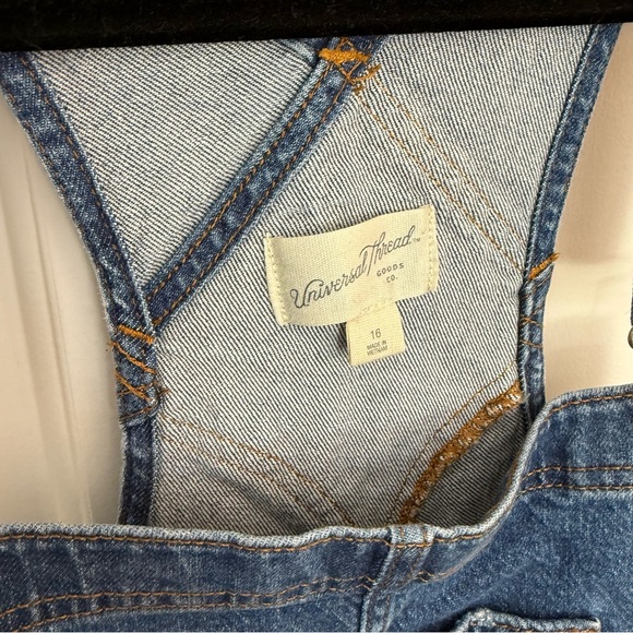 Universal Thread Blue Women Jeans Overalls - Picture 3 of 8